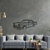 Impala 1958 Angle Silhouette Metal Wall Art